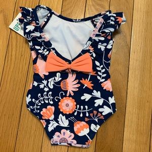 Botanical Beach Ruffle One Piece